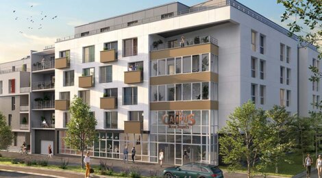 Programme immobilier neuf My Campus Jean Jaurès - Joué-lès-Tours : Appartements studio–T2 avec terrasses, espaces coworking et proximité commodités (37300) - Référence : 14652