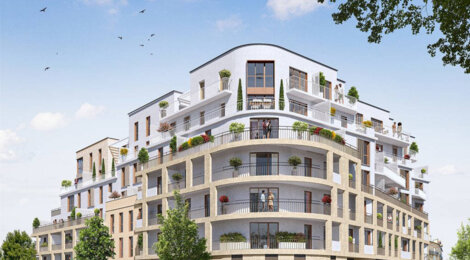 Programme immobilier neuf Les Terrasses du Saule Blanc - Juvisy Sur Orge : appartements neufs du 2 au 4 pièces proche gare RER C et D (91260) - Référence : 15422