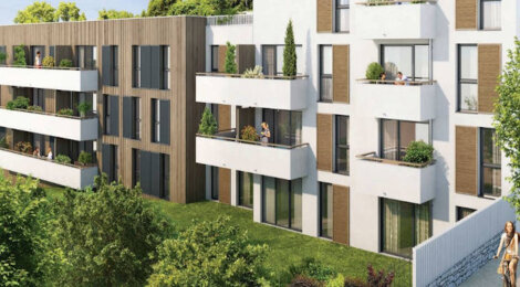 Programme immobilier neuf DOMAINE DE ROSE - Juziers : Appartements T2–T3 avec balcons, terrasses et jardins paysagers proche des écoles (78820) - Référence : 4024