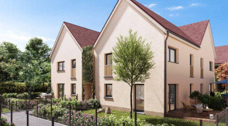 Programme immobilier neuf LES CARRES CECILE - Krautergersheim aux portes de Strasbourg en 20 min (67880) - Référence : 9435