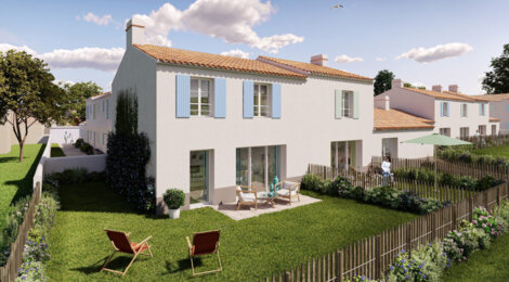 Programme immobilier neuf Le Domaine des Corsaires - L'Épine, maisons neuves à 50 m de l'Océan sur île de Noirmoutier (85740) - Référence : 15984