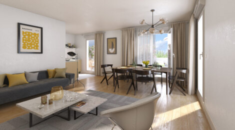 Programme immobilier neuf Place et Lumières - L'Haÿ-les-Roses : appartements neufs T2–T4 duplex à proximité du métro 14 (94240) - Référence : 15733