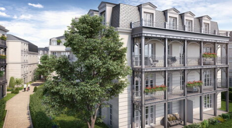 Programme immobilier neuf QUARTIER DE LA ROSERAIE - L'Hay-les-Roses : Appartements studio–T5 avec suites parentales, parking et jardins privatifs aux portes de la Roseraie (94240) - Référence : 14306