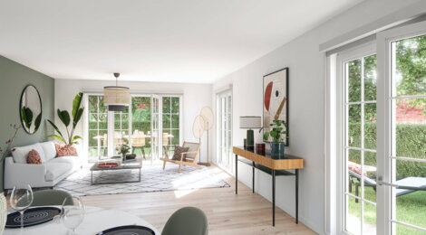 Programme immobilier neuf QUARTIER DE LA ROSERAIE - L'Hay-les-Roses : Appartements studio–T5 avec suites parentales, parking et jardins privatifs aux portes de la Roseraie (94240) - Référence : 14306