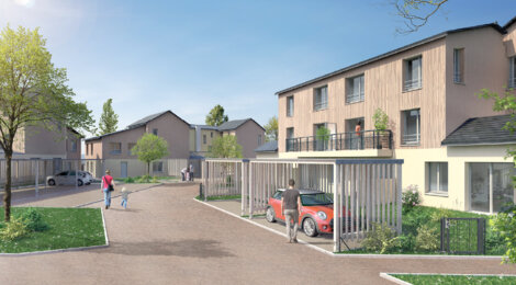 Programme immobilier neuf LE CLOS DE SAINT AVIT - L'Hermitage : Appartements T3 avec terrasses, parking et RT2012 proche du complexe sportif (35590) - Référence : 14267