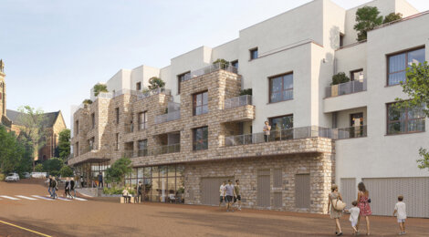 Programme immobilier neuf AMBRE - La Chapelle-des-Fougeretz cœur de ville Place Eugène Choux (35520) - Référence : 13980