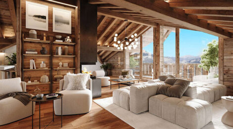 Programme immobilier neuf Chalets ISQUI - La Clusaz au pied des pistes proche Annecy (74220) - Référence : 17117