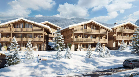 Programme immobilier neuf Chalets ISQUI - La Clusaz au pied des pistes proche Annecy (74220) - Référence : 17117