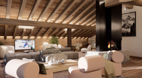 Programme immobilier neuf Chalets ISQUI - La Clusaz au pied des pistes proche Annecy (74220) - Référence : 17117