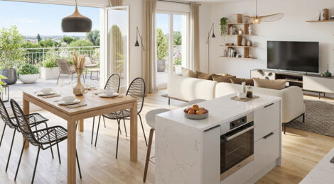 Programme immobilier neuf les Jardins de Bellevue - La Courneuve à deux pas du métro 7 et du tramway T1 (93120) - Référence : 17000