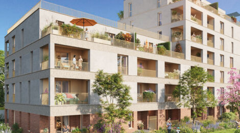 Programme immobilier neuf les Jardins de Bellevue - La Courneuve à deux pas du métro 7 et du tramway T1 (93120) - Référence : 17000