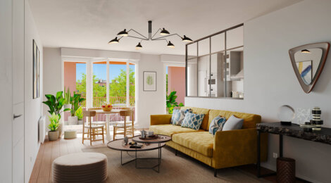 Programme immobilier neuf LA FABRIQUE DES CULTURES - RUE DES USINES BABCOCK - La Courneuve : Appartements studio–T5 avec terrasses, parking sécurisé et proximité RER B (93120) - Référence : 14704