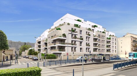 Programme immobilier neuf L'Écrin Montfort - La Courneuve proche tramway T1 et métro 7 (93120) - Référence : 17007