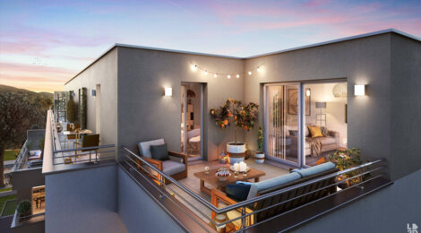 Programme immobilier neuf SOL'AIR - La Garde : Appartements studio–T4 avec terrasses, salles de bain équipées et ascenseur entre Mont Coudon et Méditerranée (83130) - Référence : 11963