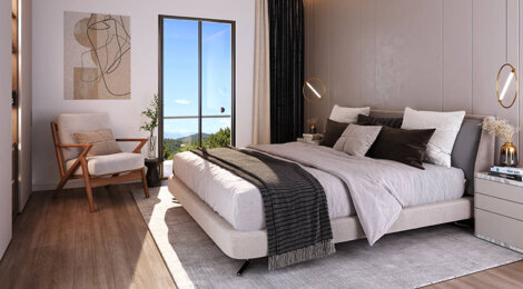 Programme immobilier neuf Domaine de la Calade -  La Garde-Freinet : 11 maisons mitoyennes neuves du 3 au 5 pièces en village provençal (83680) - Référence : 15005