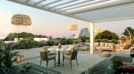 Programme immobilier neuf CARRE SAPHIR - La Grande-Motte : 50 logements neufs T2–T4 à 10 min de la plage (34280) - Référence : 15168