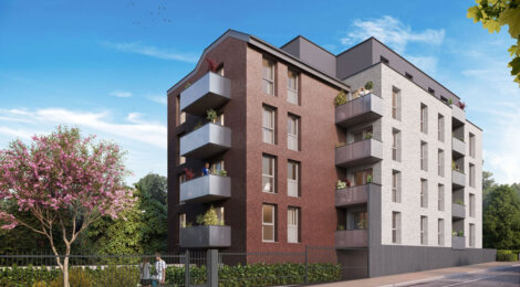 Programme immobilier neuf L'INTERFACE - La Madeleine : Appartements studio–T4 avec balcons, terrasses et cœur d’îlot végétalisé aux portes de Lille (59110) - Référence : 14202