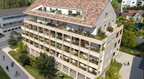 Programme immobilier neuf Les Dryades - La Riche : Appartements studio–T5 avec terrasses, jardin botanique et proximité centre-ville (37520) - Référence : 14689