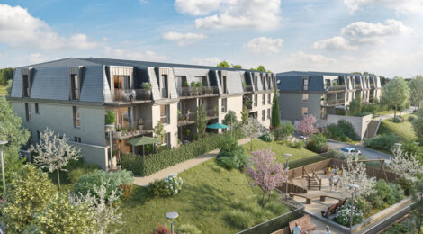 Programme immobilier neuf Le Coteau de Grâce - La Rivière-Saint-Sauveur : Appartements T2–T3 avec terrasses, parking sécurisé et proximité port de Honfleur (14600) - Référence : 14523