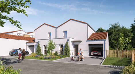 Programme immobilier neuf Nature & Sens - La Roche-sur-Yon : 46 logements neufs T1–T6 dans le quartier de la Ripardière (85000) - Référence : 15792