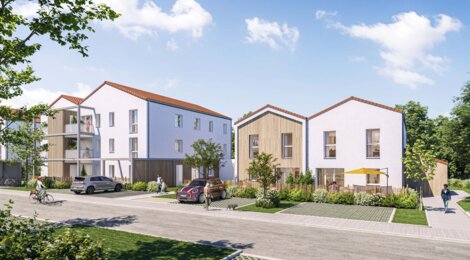 Programme immobilier neuf Nature & Sens - La Roche-sur-Yon : 46 logements neufs T1–T6 dans le quartier de la Ripardière (85000) - Référence : 15792