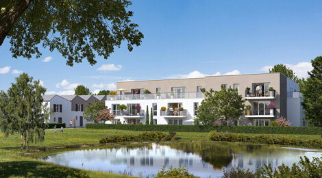 Programme immobilier neuf Le Parc de l'Etang - La Roche-sur-Yon : appartements et maisons neuves T2–T5 en bord de plan d'eau (85000) - Référence : 15812