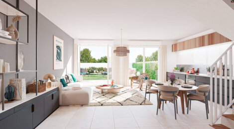 Programme immobilier neuf Le Parc de l'Etang - La Roche-sur-Yon : appartements et maisons neuves T2–T5 en bord de plan d'eau (85000) - Référence : 15812
