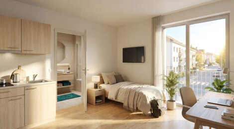 Programme immobilier neuf L'ENVOLEE - La Rochelle résidence étudiante à deux pas du centre-ville (17000) - Référence : 14560