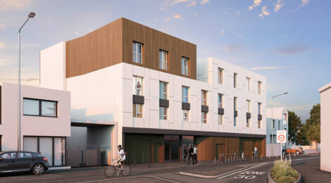 Programme immobilier neuf CAP ETUDES LA ROCHELLE REPUBLIQUE - La Rochelle : résidence étudiante et studios meublés au cœur du quartier Tasdon (17000) - Référence : 10791