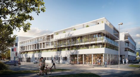 Programme immobilier neuf DOCK 54 - La Rochelle : résidence étudiante LMNP du 1 au 5 pièces en quartier des Minimes (17000) - Référence : 14555