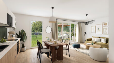Programme immobilier neuf LES NOISETIERS - La Taillan-Médoc : 25 logements neufs T2–T4 à 25 min de Bordeaux (33320) - Référence : 9239