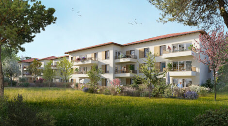 Programme immobilier neuf LES NOISETIERS - La Taillan-Médoc : 25 logements neufs T2–T4 à 25 min de Bordeaux (33320) - Référence : 9239