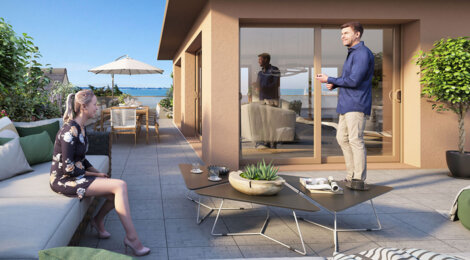 Programme immobilier neuf RESIDENCE VILLA BEAU RIVAGE - La Turballe accès direct à la Plage des Bretons (44420) - Référence : 14149