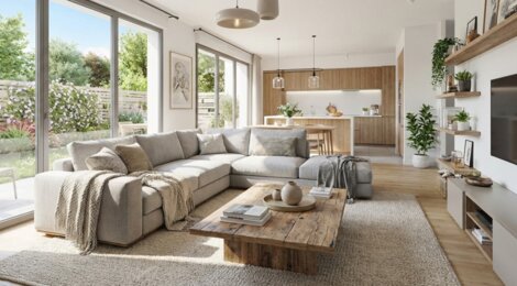 Programme immobilier neuf SCCV L'EDEN - La Turballe : Maisons T4–T5 avec jardins, parkings et cadre verdoyant à quelques pas de la plage (44420) - Référence : 12835