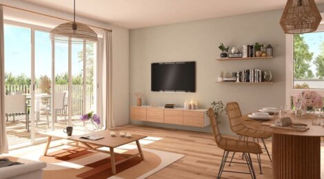 Programme immobilier neuf LOUISE DE BOURBON - La Ville-aux-Dames : appartements neufs du studio au 3 pièces à 8 km de Tours (37700) - Référence : 15353