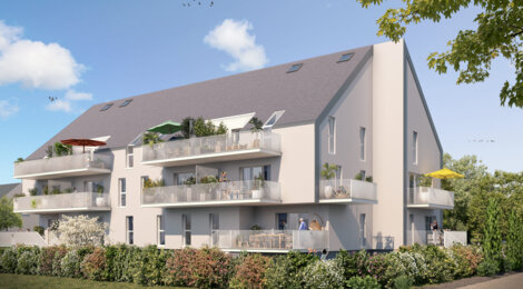 Programme immobilier neuf LOUISE DE BOURBON - La Ville-aux-Dames : appartements neufs du studio au 3 pièces à 8 km de Tours (37700) - Référence : 15353