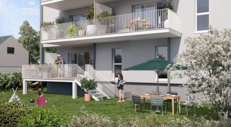 Programme immobilier neuf LOUISE DE BOURBON - La Ville-aux-Dames : appartements neufs du studio au 3 pièces à 8 km de Tours (37700) - Référence : 15353