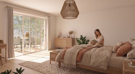 Programme immobilier neuf LOUISE DE BOURBON - La Ville-aux-Dames : appartements neufs du studio au 3 pièces à 8 km de Tours (37700) - Référence : 15353