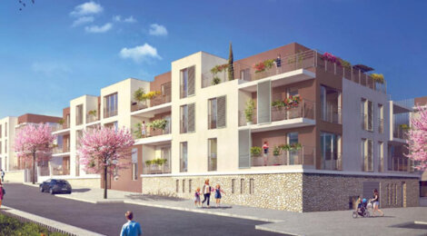 Programme immobilier neuf LES TERRASSES D'AMBROISE - La Ville-du-Bois : Appartements T1–T3 avec balcons, terrasses et jardins en proximité du centre-ville (91620) - Référence : 1284