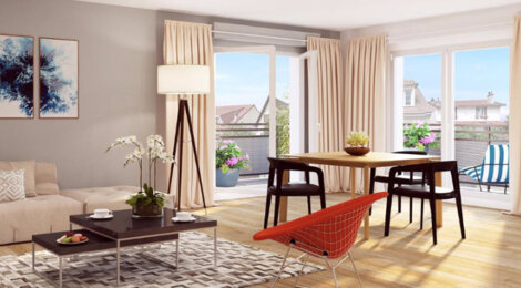 Programme immobilier neuf LES TERRASSES D'AMBROISE - La Ville-du-Bois : Appartements T1–T3 avec balcons, terrasses et jardins en proximité du centre-ville (91620) - Référence : 1284