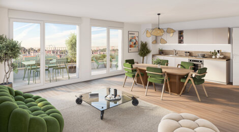 Programme immobilier neuf IVOIRE - Lambersart : appartements neufs studio–T4 à 650m des jardins de la Citadelle (59130) - Référence : 15734