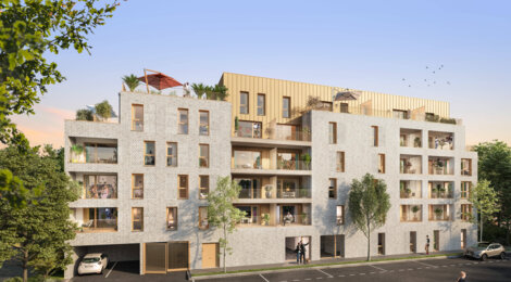 Programme immobilier neuf IVOIRE - Lambersart : appartements neufs studio–T4 à 650m des jardins de la Citadelle (59130) - Référence : 15734