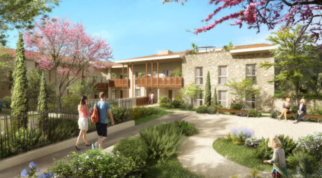 Programme immobilier neuf Pure Provence - Lançon-Provence : appartements neufs du 2 au 4 pièces entre ville et nature (13680) - Référence : 7473