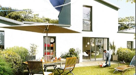 Programme immobilier neuf LES JARDINS DE KERDANO - Lanester : 23 appartements T2–T3 et 10 maisons T3–T4 avec jardins et garages près des commodités (56600) - Référence : 13880