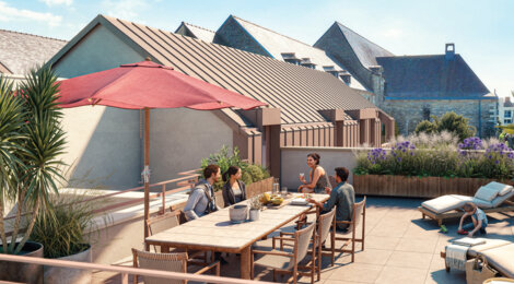 Programme immobilier neuf Le Clos des Capucins - Lannion centre à deux pas de la Place du Général Leclerc (22300) - Référence : 14672