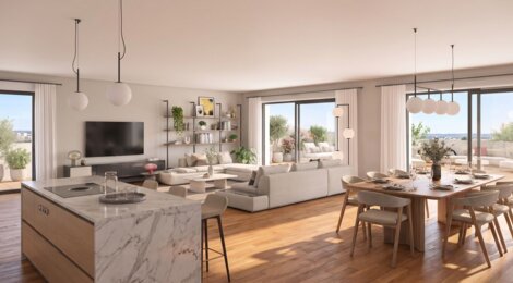Programme immobilier neuf LE SAINT LAURENT (JEANBRUN) - Lattes proche du tramway et des plages (34970) - Référence : 18465