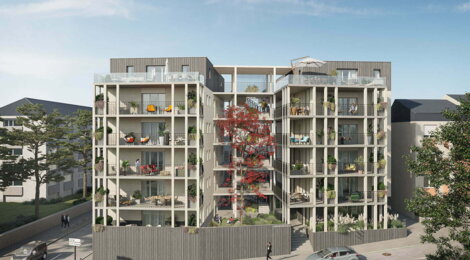 Programme immobilier neuf Convergences - Laval : appartements neufs dans le quartier Gare-Senelle, terrasses plein-ciel et confort urbain (53000) - Référence : 15661