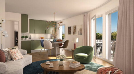 Programme immobilier neuf 98 République - Le Blanc-Mesnil : appartements neufs du 2 au 5 pièces en plein centre-ville (93150) - Référence : 14941