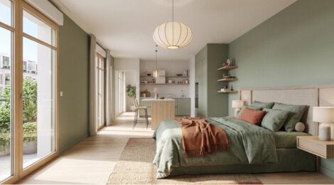 Programme immobilier neuf Village Eiffel 1 - Lot 1-6 - Le Blanc-Mesnil : appartements neufs éligibles PTZ et TVA réduite près du parc de 6,8 hectares (93150) - Référence : 14846