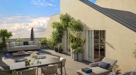 Programme immobilier neuf Maestria - Le Blanc-Mesnil : Appartements studio–T4 avec terrasses, parking sécurisé et proximité aéroport Paris-Le Bourget (93150) - Référence : 14809